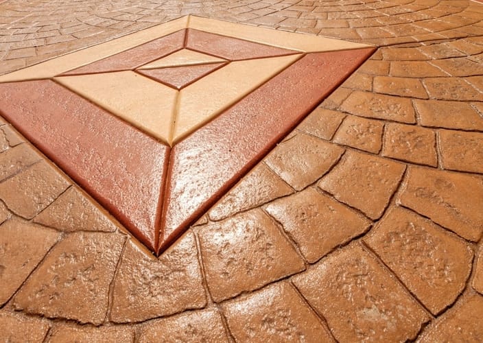 A floor centerpiece design by Bundaberg Concreters
